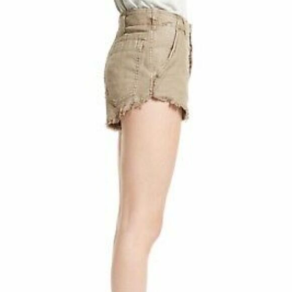 NWT Free People Cutoff Jean Shorts. Tan 4#012 - Picture 10 of 16